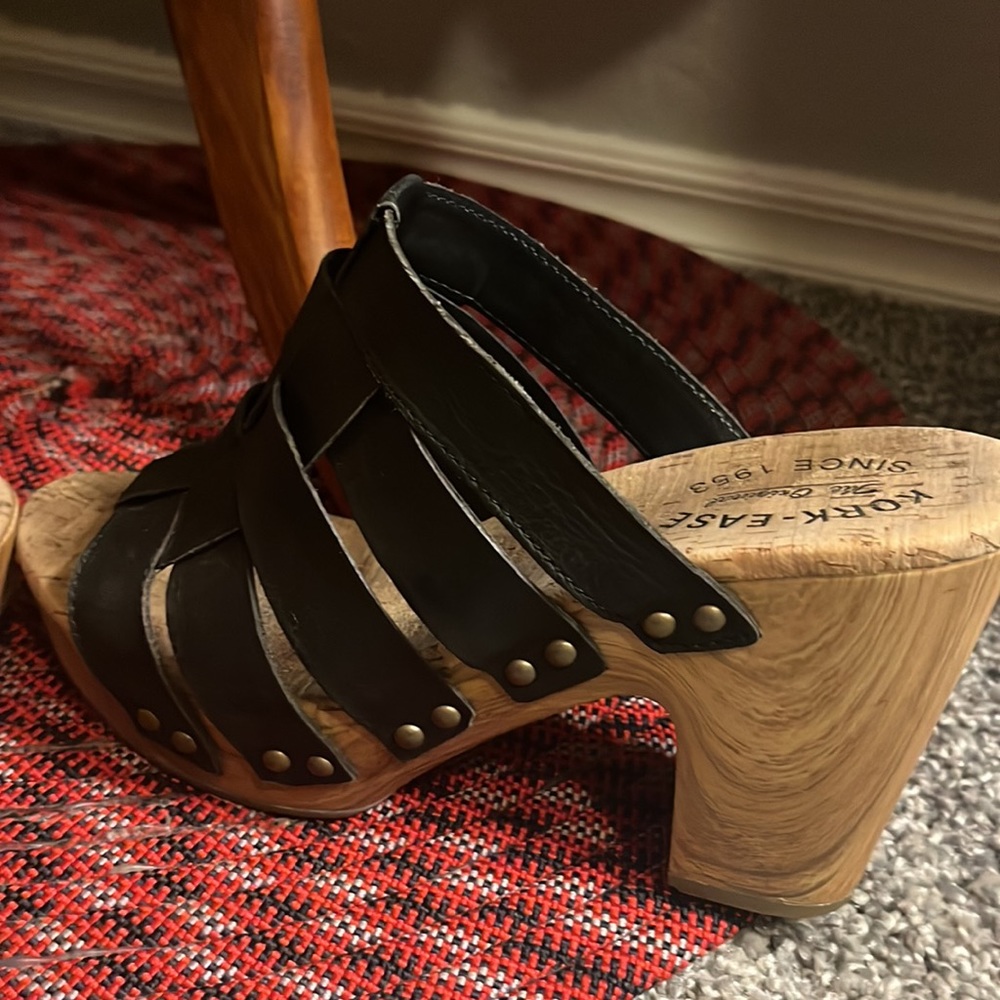 Kork-Ease Open Toe Platform Sandals Size 8 - Picture 9 of 10
